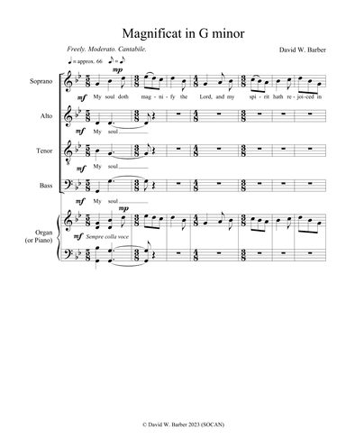 Magnificat in G minor