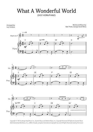 What A Wonderful World (arr. Iury Cardoso)