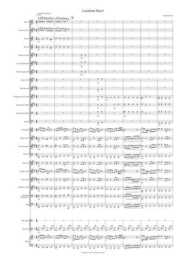 Laundrette Blues for Beginner and Advanced  School Wind  Band