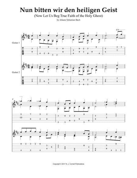 Nun bitten wir den heiligen Geist (Now Let Us Beg True Faith of the Holy Ghost) (arr. Mark Phillips)