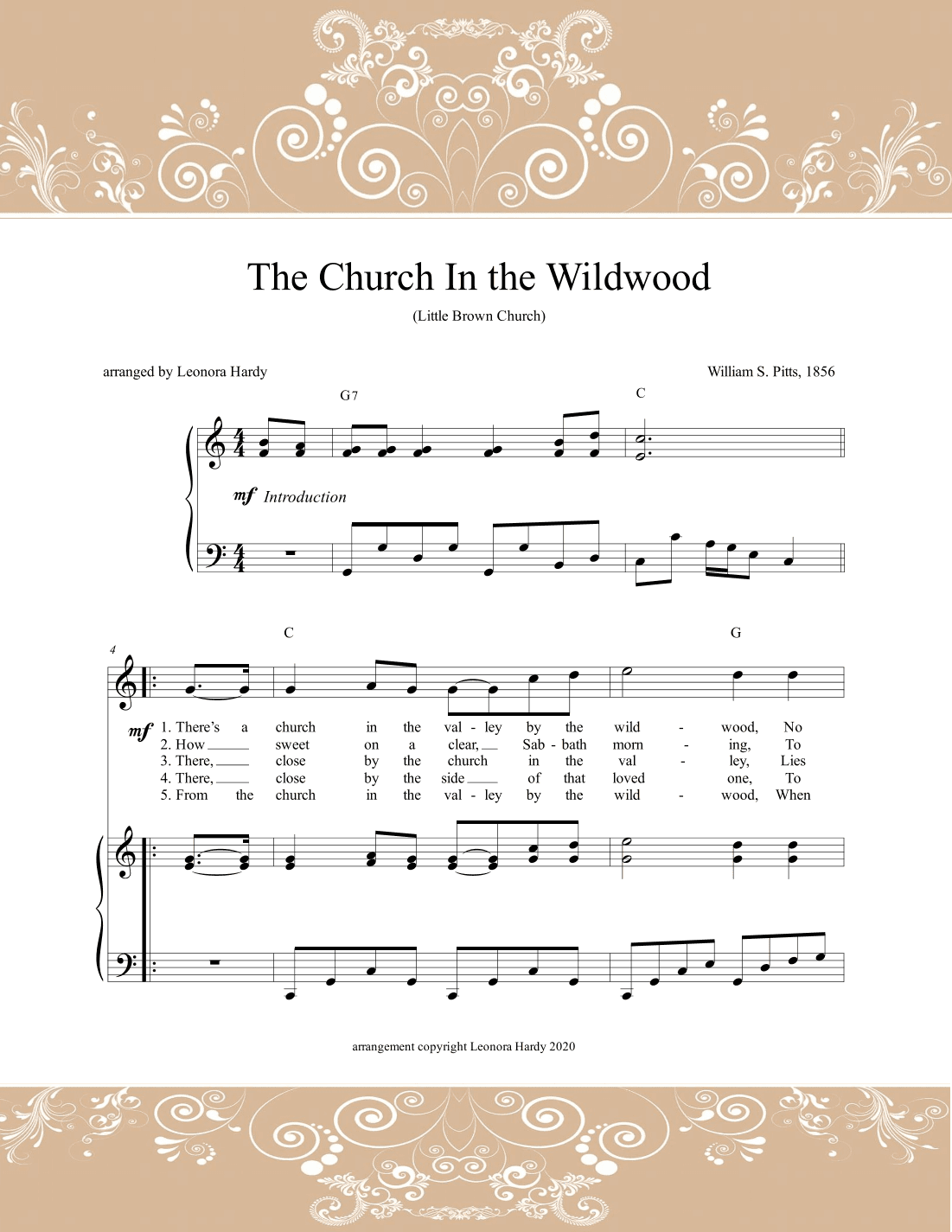 The Church In the Wildwood (Little Brown Church) (arr. Leonora Hardy)