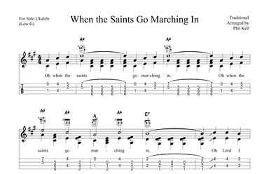 When the Saints Go Marching In (Ukelele Chord-Melody Solo) (arr. Phil Kell)