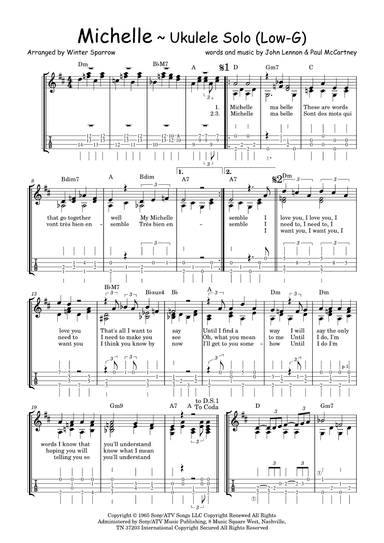 Michelle (arr. Winter Sparrow)
