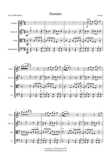 Domino (arr. Vitalija Makrickiene)