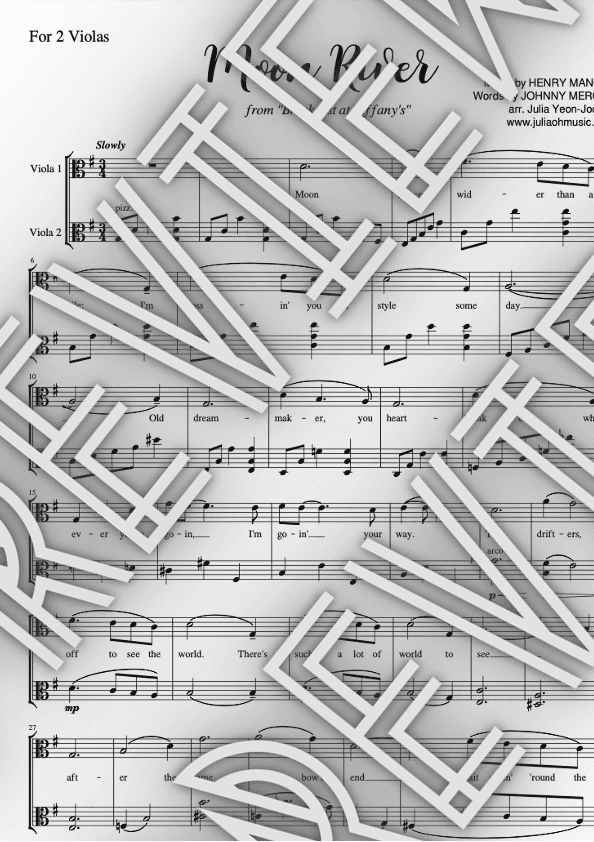 Moon River (arr. Julia Yeon-Joo Oh)