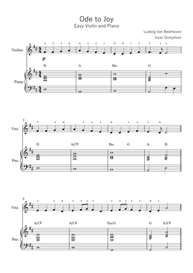 Ode to Joy (arr. Isaac Gonçalves)