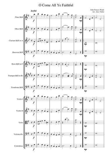 O Come All Ye Faithful (arr. Alex Tinlin)