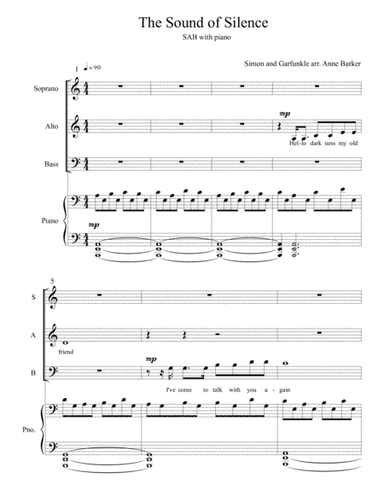 The Sound Of Silence (arr. Anne Barker)