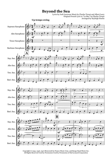 Beyond The Sea (arr. Kayleigh Huelin)