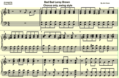 Bad, Bad Leroy Brown (arr. Doug Abbott)