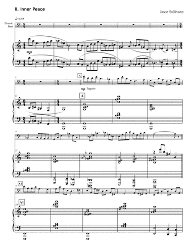 Sonata for Electric Bass and Piano - 2nd Mvt. only