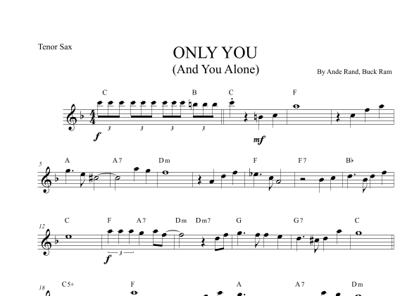 Only You (and You Alone) (arr. Leo Silva)