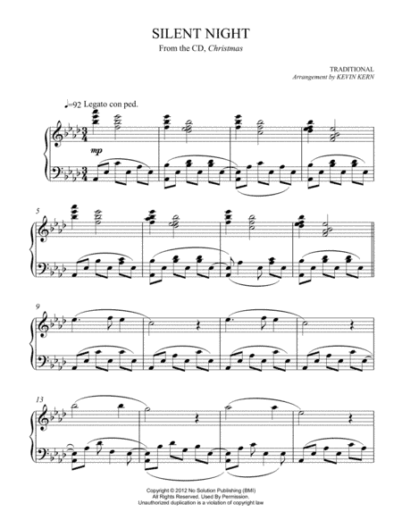 Silent Night (arr. Kevin Kern)