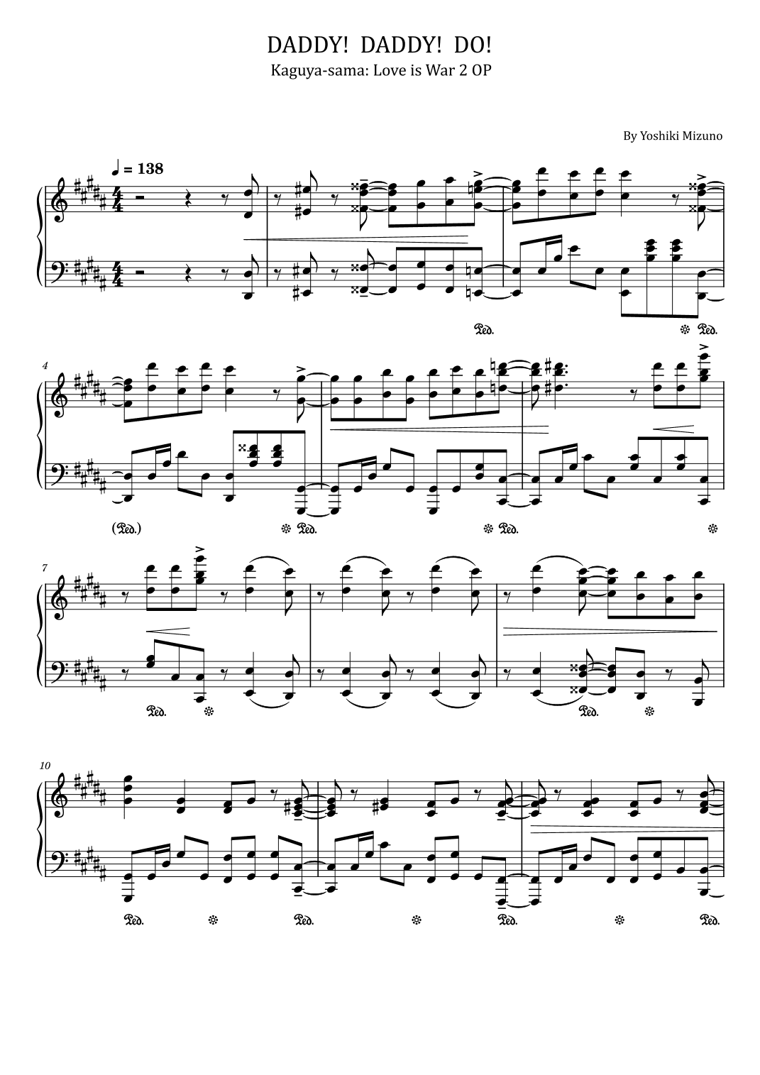 Daddy Daddy Do (arr. poon)
