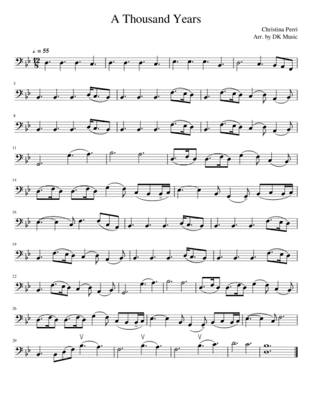 A Thousand Years (arr. DK Music)