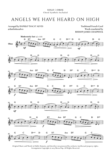 Angels We Have Heard On High (arr. Danilo "Daca" Alves)