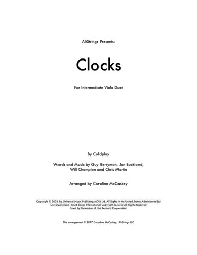 Clocks (arr. Caroline McCaskey)