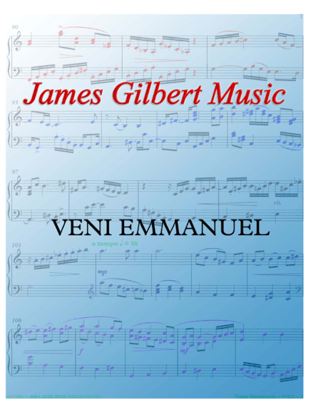 VENI EMMANUEL (O Come, O Come, Emmanuel) (arr. James Gilbert)