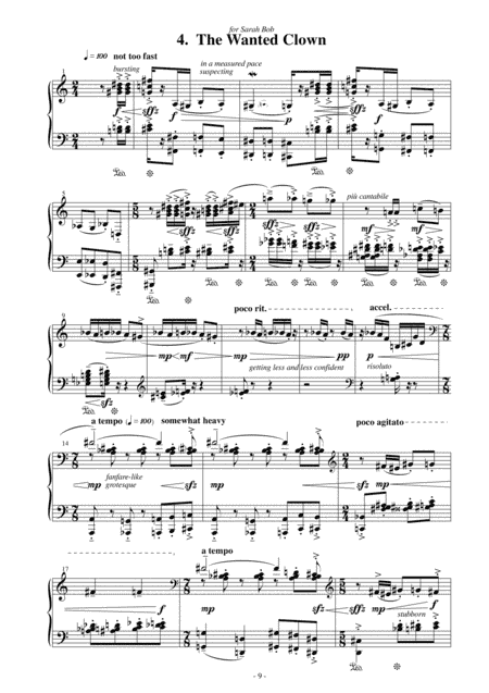 "The Wanted Clown" - for Solo Piano [from the piano cycle "The Old Photo Box" ]