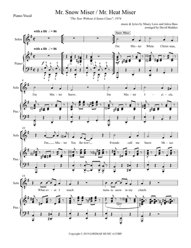 Snow Miser (arr. David Maddux)