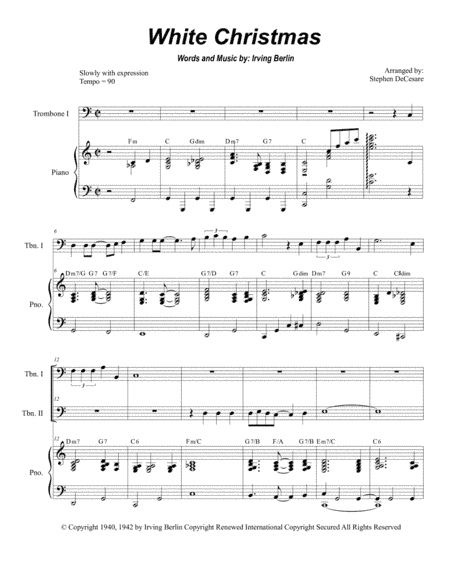 White Christmas (arr. Stephen DeCesare)