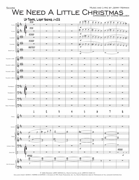 We Need A Little Christmas (arr. Chris Walden)