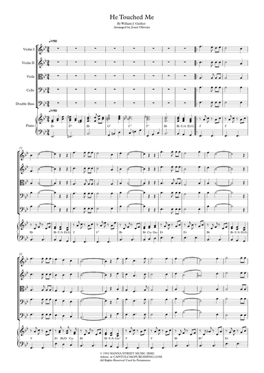 He Touched Me (arr. Josiel Oliveira)
