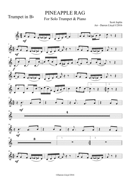 Pineapple Rag (arr. Darren Lloyd)