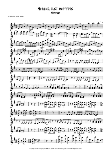 Nothing Else Matters (arr. Maurozza)