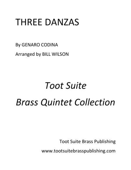 Three Danzas by Genaro Codina (arr. Bill Wilson)