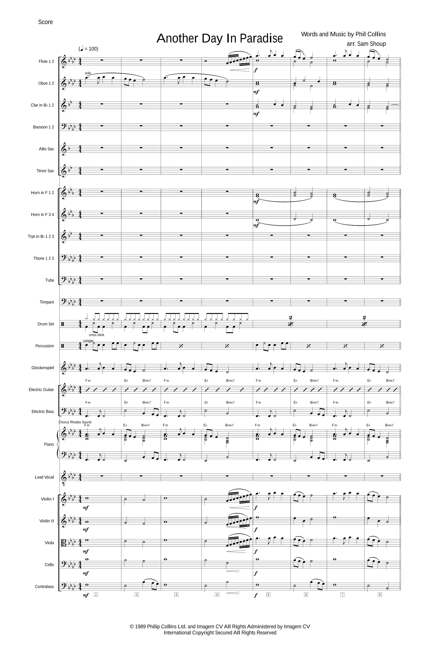 Another Day In Paradise (arr. Sam Shoup)