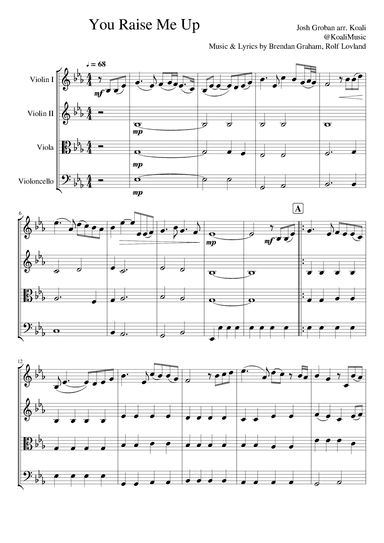 You Raise Me Up (arr. KoaliMusic)