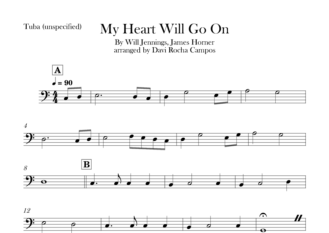 My Heart Will Go On (love Theme From 'titanic') (arr. Davi Rocha Campos)