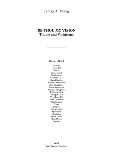 Theme and Variations on Be Thou My Vision