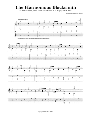 The Harmonious Blacksmith (HWV 430) (arr. Mark Phillips)