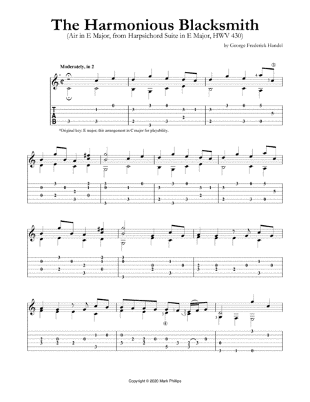The Harmonious Blacksmith (HWV 430) (arr. Mark Phillips)