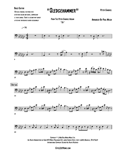 Sledgehammer (arr. P Welsh)