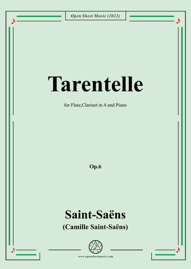 Saint-Saëns-Tarentelle,Op.6 (arr. OSM Press)
