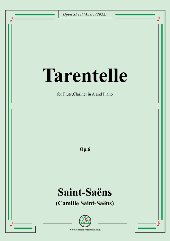 Saint-Saëns-Tarentelle,Op.6 (arr. OSM Press)