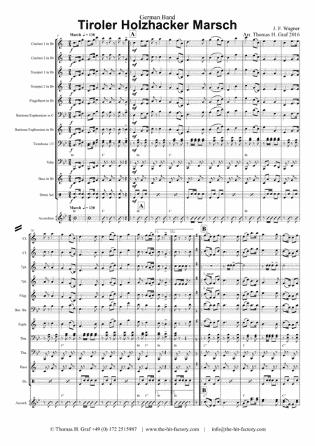 Tiroler Holzhacker Marsch - German Polka March - Oktoberfest - German Band (arr. Thomas Graf)