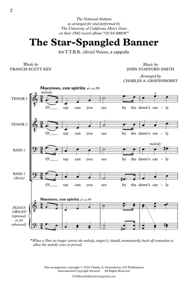 The Star-Spangled Banner – TTBB, a cappella (arr. Charles A. Gravenhorst)
