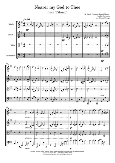 Nearer, My God, To Thee (arr. Athena Strings)