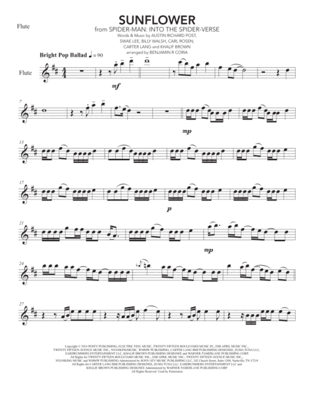 Sunflower (arr. Benjamín R. Coria)