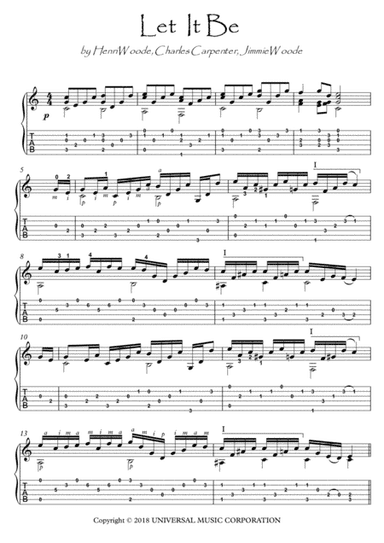Let It Be (arr. PianoSheetNow)