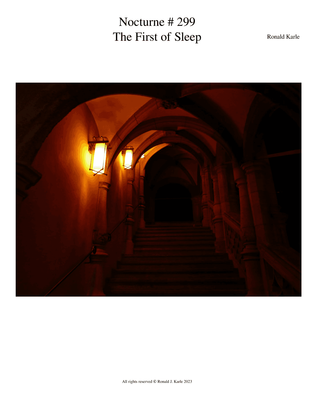 Nocturne #299 The First Sleep.