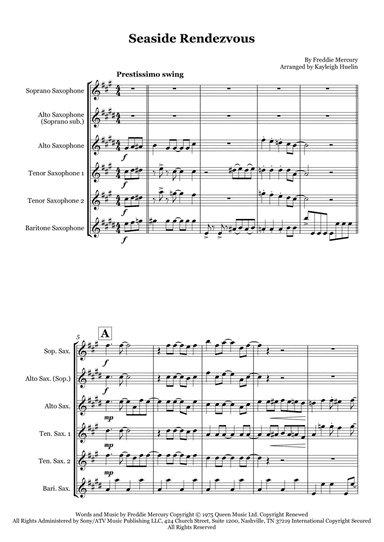 Seaside Rendezvous (arr. Kayleigh Huelin)