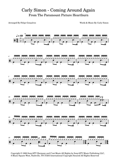 Coming Around Again (arr. Felipe Gonçalves)