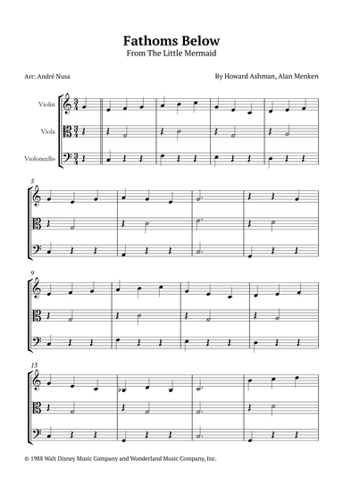 Fathoms Below (arr. André Nusa)