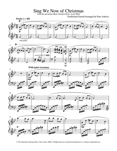 Sing We Now of Christmas (arr. Pam Asberry)