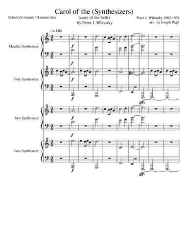 Carol Of The Synthesizers (Bells) (arr. Joseph Pugh)